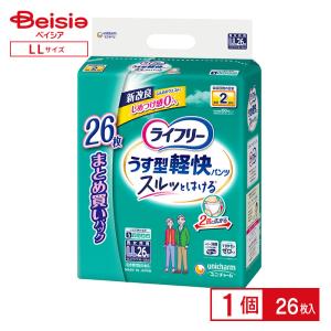 ライフリー うす型軽快パンツ 2回吸収 L 38枚×2個 : くすりのレデイ