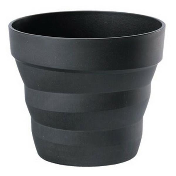 ヤマト プラウドポット 18型 ブラック 園芸用品 家庭園芸 プラ鉢 ブリキ