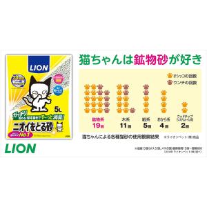 LION ライオンペット ニオイをとる砂 5L...の詳細画像4