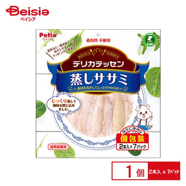 ペティオ ペティオ デリカテッセン 蒸しササミ 2本入×7パック×1個 ペット