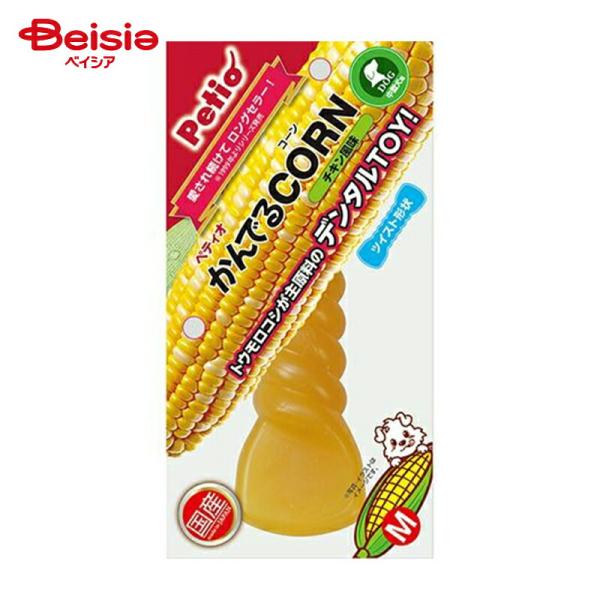 ペティオ かんでるCORN ツイストチキン風味 M ペット | ペティオ かんでるCORN ツイスト...