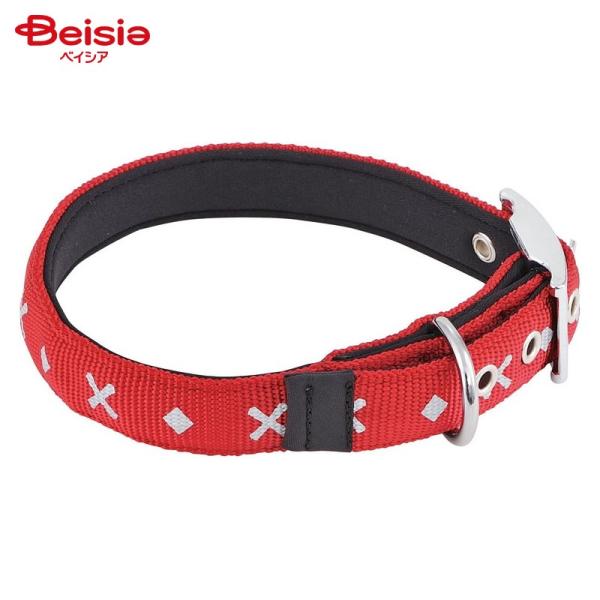 ペティオ BASIC PLUS クロスダイヤカラー Lサイズ レッド ペット | 犬 首輪 大型犬 ...