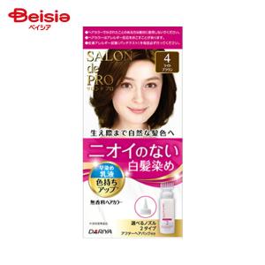 サロンドプロ 無香料ヘアカラー 早染め乳液 4E エレガントブラウン ( 1