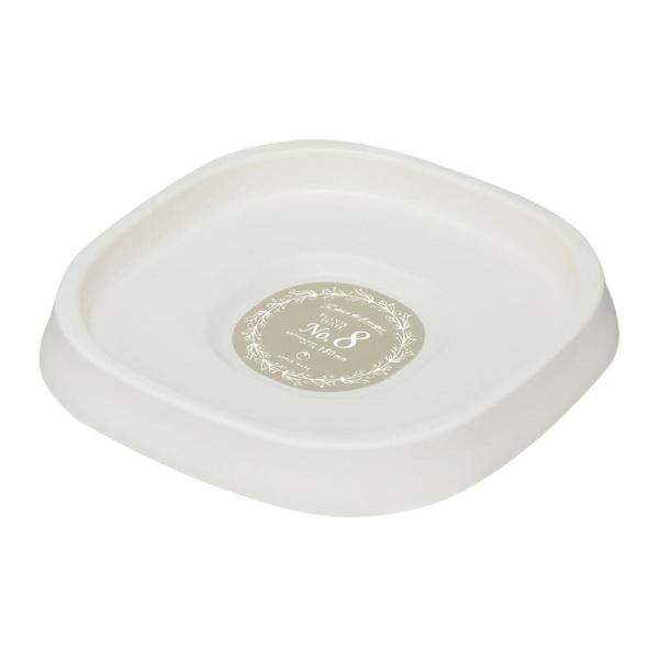 アップルウェアー プランツプレート230型 ホワイト 園芸用品 家庭園芸 受皿 プレート