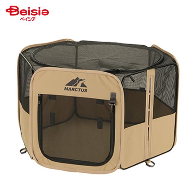 リッチェル マークタス ポータブル サークル 90-90 ベージュ×1個 ペット