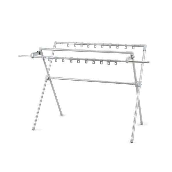 アイリスオーヤマ ふとん干し ダブルバー付き CSPX-230S グレー | 布団干し 室内 室内物...