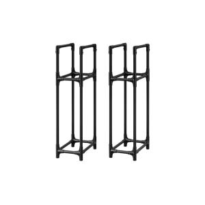 アイリスオーヤマ 省スペースタイヤラック普通車用 ブラック STH-472 |  収納 省スペース 大型 タイヤ用 軽