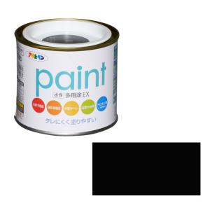 アサヒペン 水性多用途EX 1／5L クロ 資材 塗料 水性塗料｜beisia