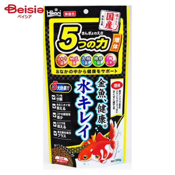 キョーリン ひかり きんぎょのえさ 5つの力 増体 200g ペット