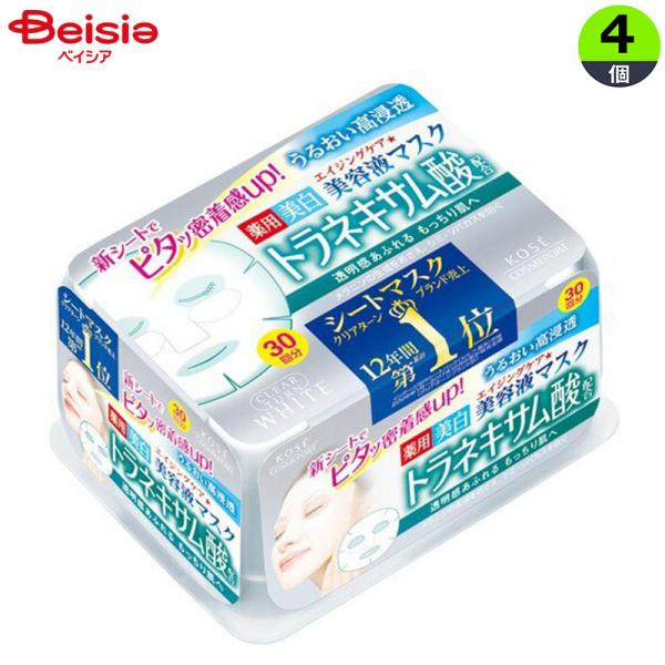 コーセー クリアターンエッセンスマスクトラネキサム酸 30枚入り×4