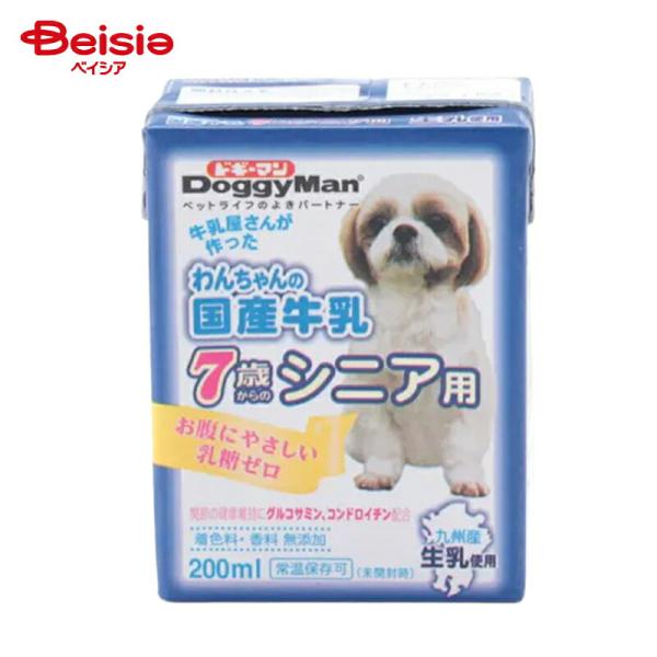 ドギーマンハヤシ わんちゃんの牛乳7歳からのシニア用200ml ×4個
