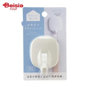 マーナ お風呂のマグネットフック ホワイト 48g｜beisia