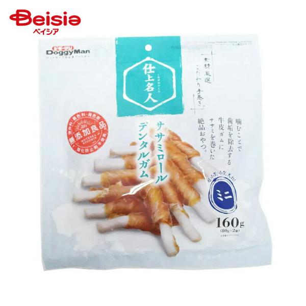 ドギーマンハヤシ ドギーマン 仕上名人 ササミロールデンタルガム ミニ 160g ペット