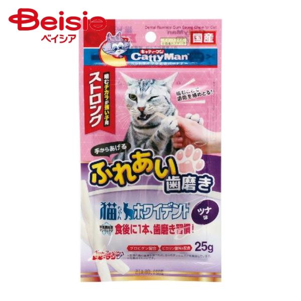 ドギーマンハヤシ 猫ちゃんホワイデントストロングツナ味25g ×6個