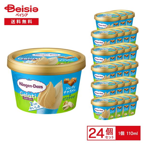 [アイス] ハーゲンダッツ ミニカップ Gelati ソルティキャラメル＆ピスタチオ 110ml×2...