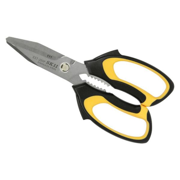 SK11 ストロング万能鋏ポータブルM SST−200PMG 大工道具 金切鋏 カッター 万能鋏