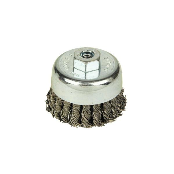 E−Value ステン剛腕カップブラシ 80MM 先端工具 ジスク 両頭アクセサリ カップブラシ