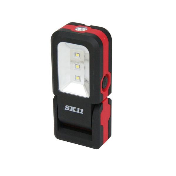 SK11 乾電池式ミニワークライト SLW−31MWL−DB 電動工具 作業 警告 防犯灯 ハンドラ...