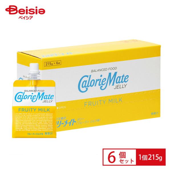 大塚製薬 カロリーメイト ゼリー フルーティミルク味 215g×6セット | カロリーメイト ゼリー...