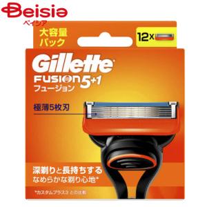 P&G ジレット(Gillette) フュージョン 替刃 12個入 | 髭剃り 替刃 カミソリ 深剃り シェービング ひげそり お風呂剃り スキンケア グルーミング まとめ買い