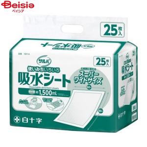 白十字 サルバ 吸水シート 6090 スーパーワイド 25枚入 | 吸水シート 介護用品 おむつ 大人用おむつ 尿漏れ 介護 高齢者 便利グッズ 快適 安心 清潔 衛生 快適