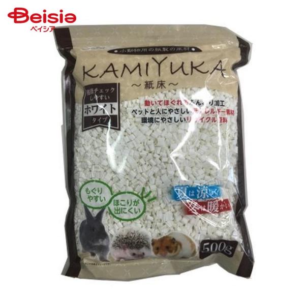 シーズイシハラ クリーンモフ 小動物用床材KAMIYUKA〜紙床〜ホワイト 500g ペット | 小...