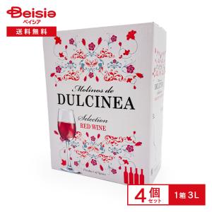 ワイン 富永貿易 ドルシネア・バッグインボックス 赤3L×4個 まとめ買い 業務用｜beisia