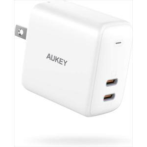 AUKEY オーキー 充電器 Swift Duo 40W PA−R2S ホワイト スマホ ノートパソコン iPhone12 USB−C タイプC 急速充電 Android PD｜beisiadenki