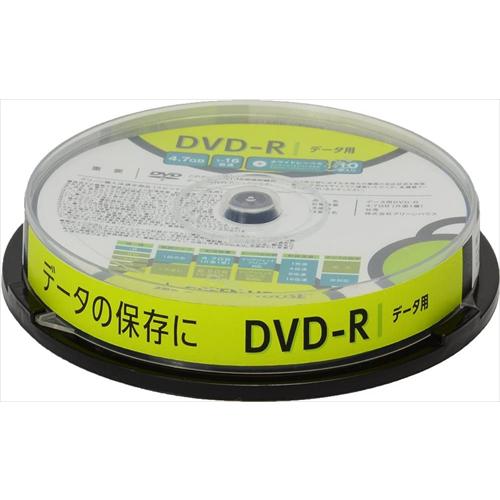 グリーンハウス DVD−R データ用 1−16倍速  10枚スピンドル GH−DVDRDB10