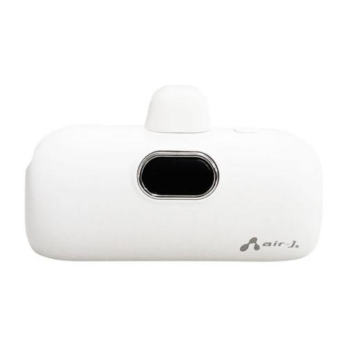 モバイルバッテリー 直挿し PD20W 5000mAh (USB-C) ホワイト AIR-J MB-...