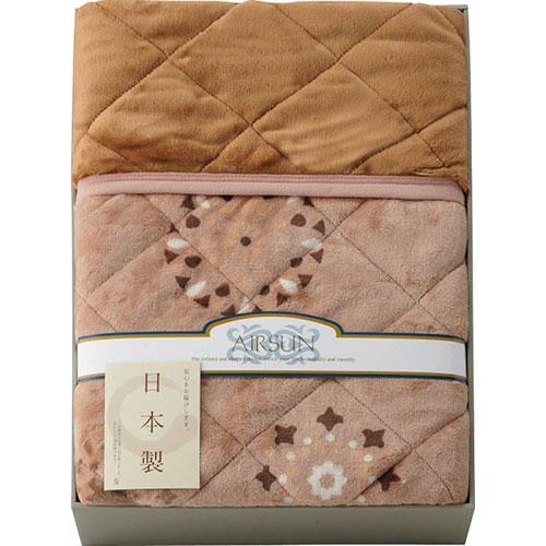 吸湿発熱わた入り 国産やわらかタッチ毛布ふとん 140×190cm SV-4080 L9054577