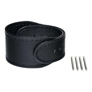 スマートウォッチ wena3 専用アクセサリー wena3用 レザーバンド24mm Premium Black SONY WNW-CB2124-B