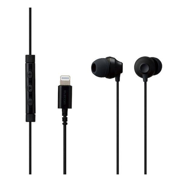 Lightning接続ヘッドホンマイク エレコム EHP-LF12CMBU