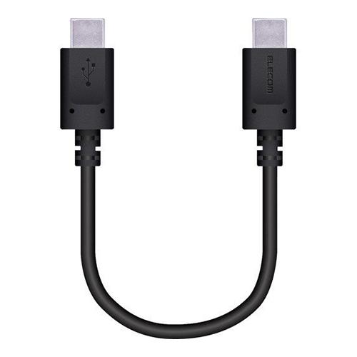 USB2.0ケーブル TypeC to TypeC 0.1m エレコム MPA-CC01PNBK