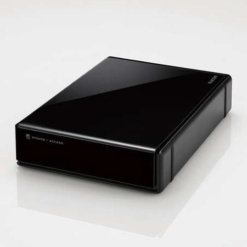 エレコム ELECOM 外付けＨＤＤ SeeQVault対応 3.5インチ外付けハードディスク EL...