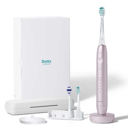 電動歯ブラシ パナソニック ドルツプレミアム W音波振動ハブラシ EW-DP58-P モーブピンク ...