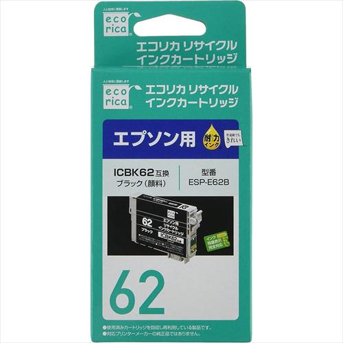 エコリカ インク ecorica エプソン ICBK62対応 リサイクルインク ブラック ESP−E...