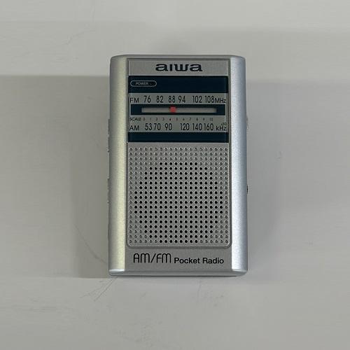 ポータブルポケットラジオ(シルバー) スピーカー内臓 アイワ GAA4-PPR0003(SV)