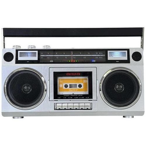 Bluetooth機能搭載 ラジオカセットレコーダー シルバー アイワ GAA4-RCP0001