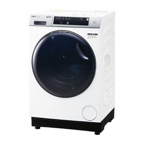洗濯乾燥機 10.0kg ドラム式 左開き ホワイト まっ直ぐドラム2.0 アクア AQW-D10P...