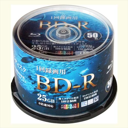 アールアイジャパン RiDATA BD−R 25GB BR130PWVL．6X50SPB 50枚入り...