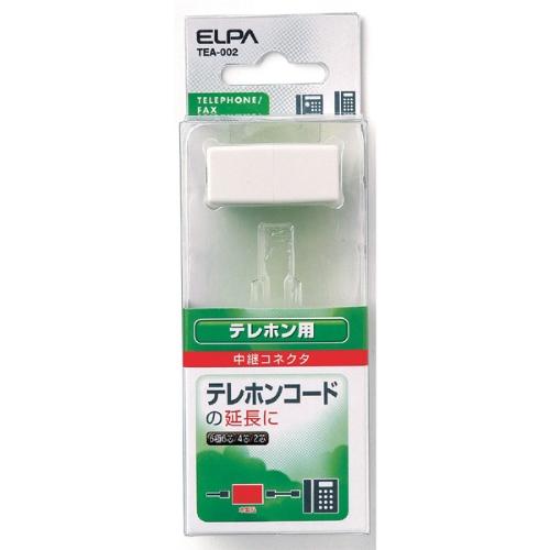 エルパ ELPA 朝日電器 中継コネクタ 6極6芯・4芯・2芯兼用 TEA-002