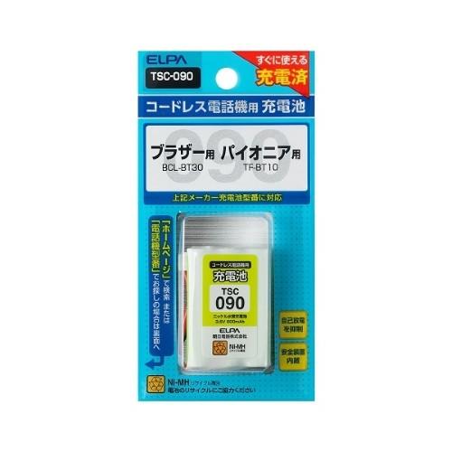 エルパ ELPA 朝日電器 電話機 子機用充電池 TSC-090