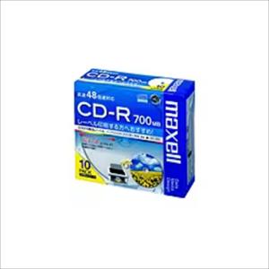 マクセル データ用CD−R インクジェットプリンタ対応 CDR700S．WP．S1P10S 48倍速対応 10枚 ホワイト｜beisiadenki