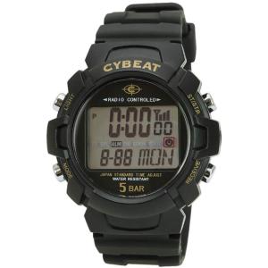 腕時計 サン・フレイム 電波デジタルウォッチ 5気圧防水 スクエアフェイス ブラック WRC15-B...