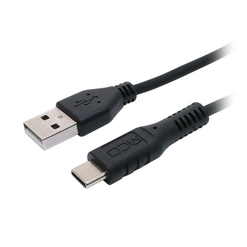 MCO シリコンUSB2.0ケーブル AtoC 2m ブラック USB-YCA20/BK