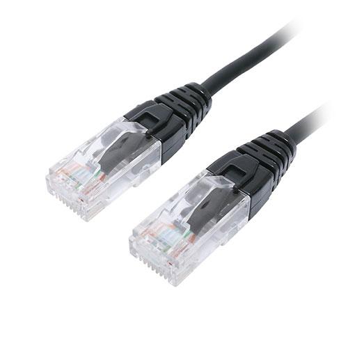 MCO 抜きやすいLAN CAT.6A ブラック 1.5m C6A-N015BK