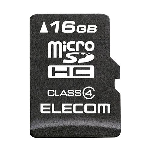 エレコム microSDHCカード/データ復旧サービス付/Class4/16GB MF-MSD016...