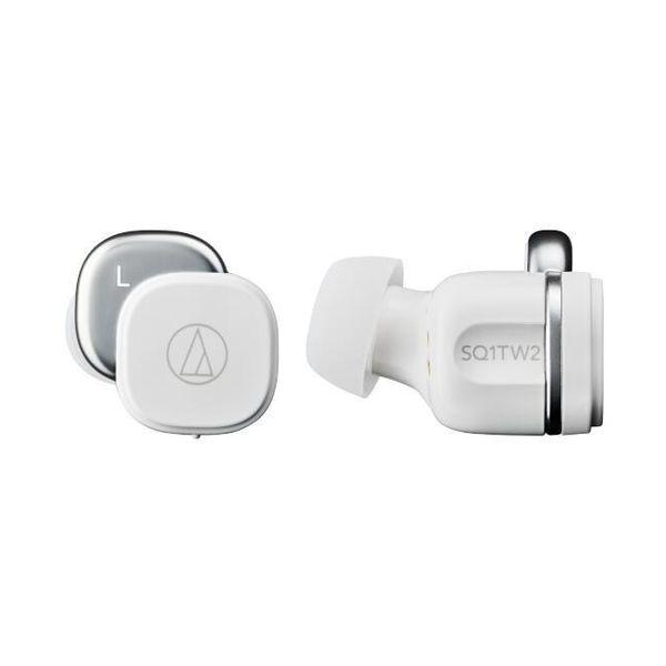完全ワイヤレスイヤホン Bluetooth対応 ホワイト audio-technica ATH-SQ...