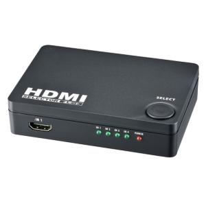 オーム電機 OHM HDMIセレクター 4ポート 黒 AV-S04S-K